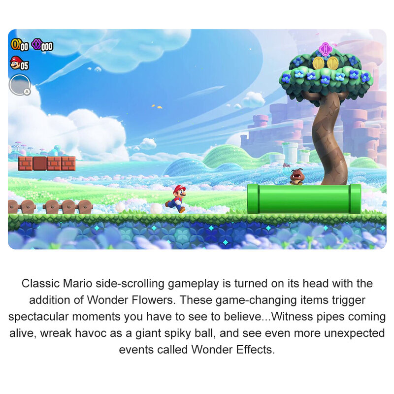 Super Mario Bros. Wonder Nintendo Switch penawaran Game 100% asli resmi kartu Game fisik krisis aksi untuk Switch OLED Lite