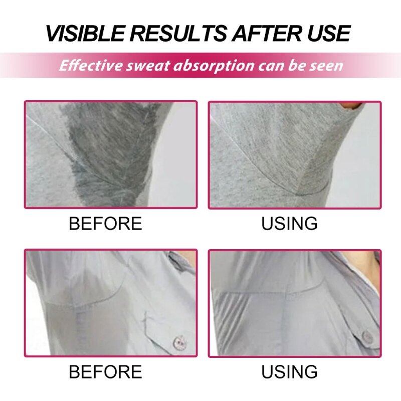 Y1UF Sweat Perspiration Pads Underarm Sweat Pads Deodorant For Women Armpit Absorbent