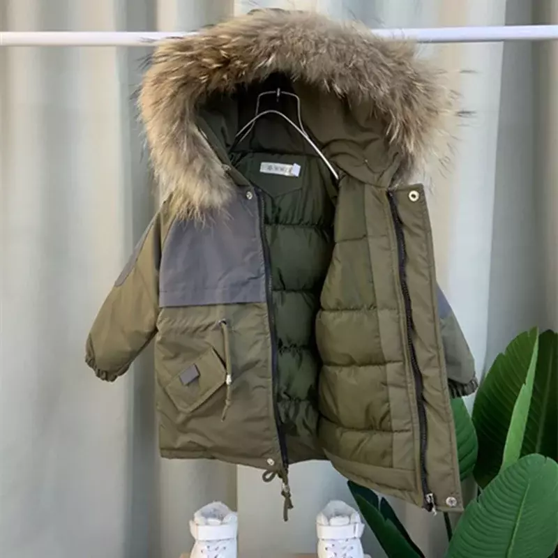 남아 코트 재킷 코튼 오버코트, 2023, 부드럽고 따뜻한 플러스 벨벳, 두꺼운 겨울 크리스마스 아동복