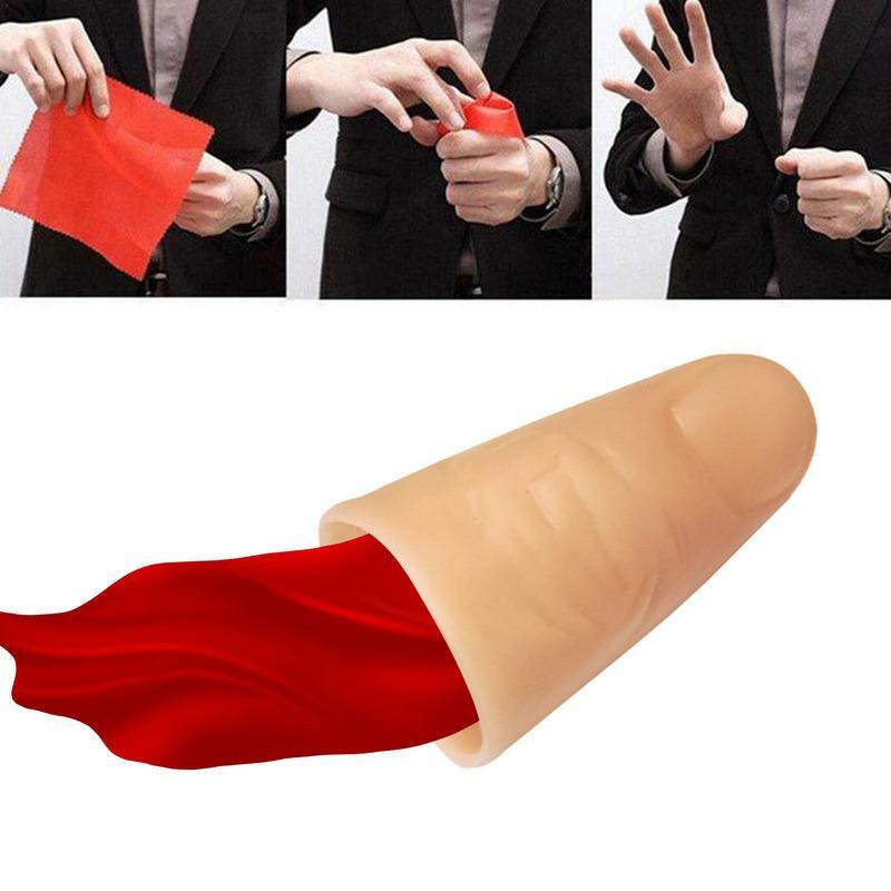 Magic False Fingers Realistic Magic Props For Holiday Party Halloween Universal False Thumb Tip For Stage Performance  Prank Toy