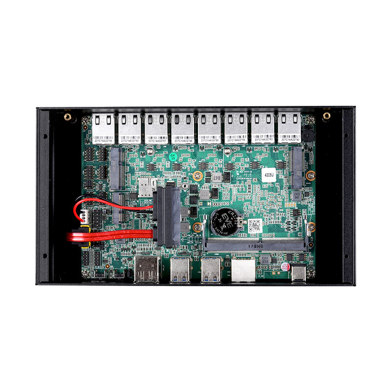 8 Gigabit Lan intel I225-V 2.5G B3 LAN Gateway Router Fanless Mini PC, I3-10110U,i5-10210U ,I7-10810U etc