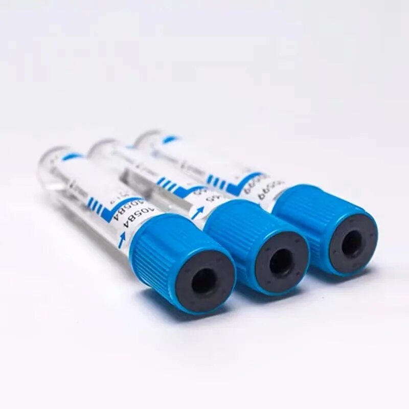 2ml 5ml 10ml Natrium citrat Vakuum Blutgefäß Einweg blaue Kappe medizinisch sterile Vakuum pt Koagulation gefäß