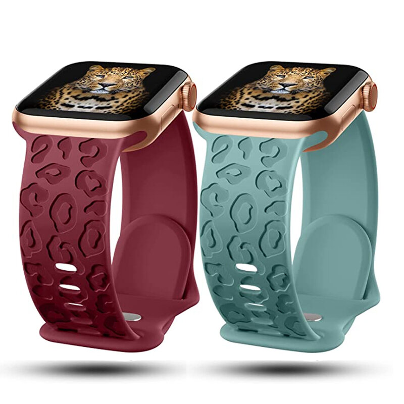 Bracelet pour Apple Watch Band, Bracelet Correa gravé, iWatch Series Ultra, 2, 9, 7, SE, 3, 6, 8, 5, 4, 45mm, 44mm, 42mm, 41mm, 40mm, 49mm, 40mm