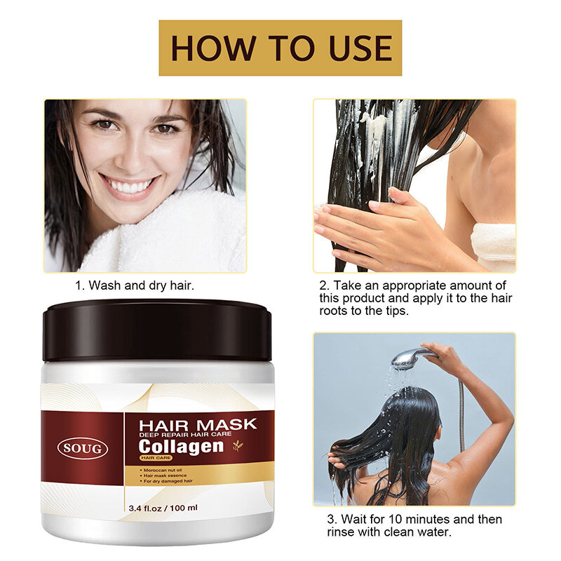 500ml Keartin Hair Care Essence Hair Mask Deep Nourishing Effectively Repair Damaged Hair Mask  Treat Dry Hair  Care Product