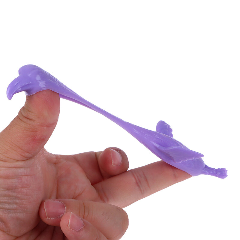 5pcs/set Flamingo Finger Launch Slingshot Tricky Funny Toys Novelty Creative TPR Catapult Turkey Decompression Props