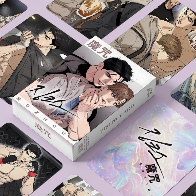 55 Stks/set Koreaanse Komische Magische Spell Laser Lomo Card Zhou Jae-Kyung, Jindan Stripfiguren Hd Photocard Fans Cadeau