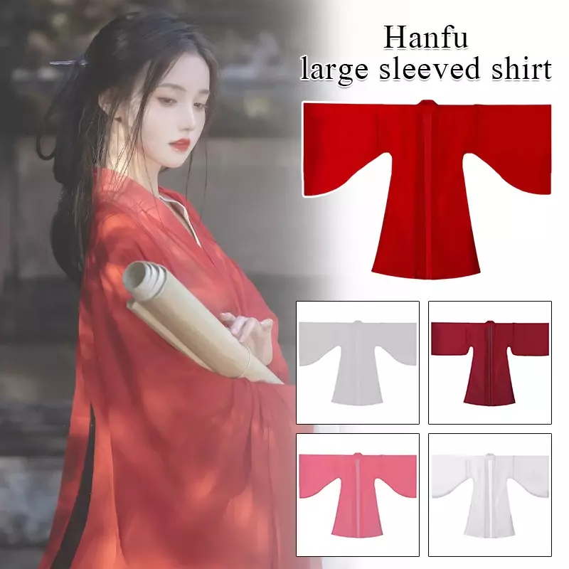 เสื้อสเวตเตอร์ถักจีน Hanfu ชุดคอสเพลย์แขนใหญ่สไตล์ราชวงศ์ผ้าชีฟองชุดเต้นรำ