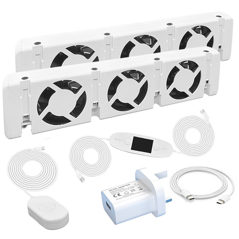 Wentylator chłodnicy inteligentny wentylator chłodnicy 30x7x3cm DC 5V 0.2A ognioodporny czujnik temperatury domu