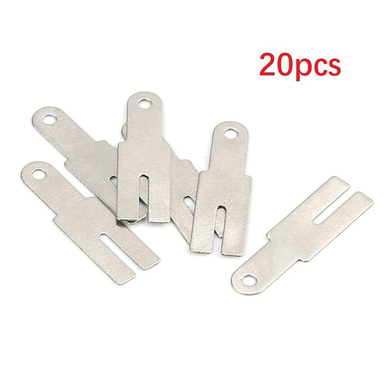20pcs Y-Shaped Nickel Sheets Battery Connection Nickel Plated Steel Strip For Spot Welder Welding Tools Accessories