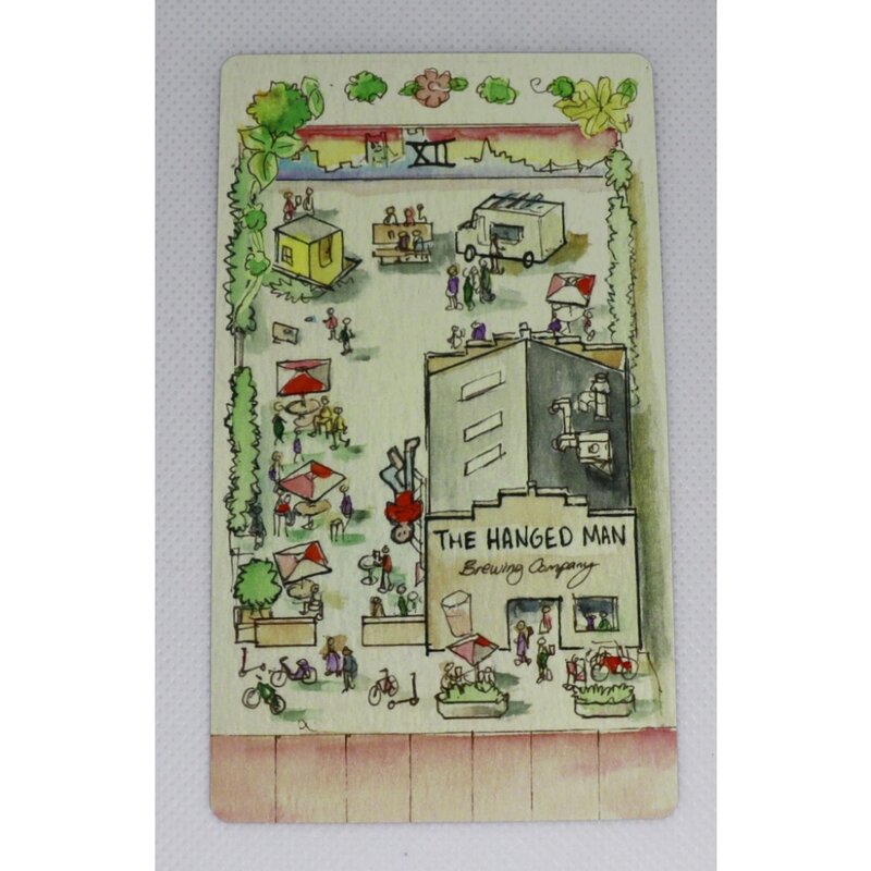 Perumahan Tarot Deck 12*7cm 78 buah kartu Tarot harian dicetak di 350GSM stok kartu dikemas dalam kotak kaku dengan tepi bersepuh hijau