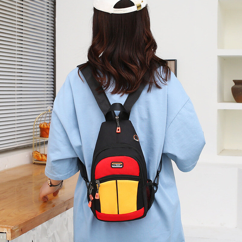 Tas punggung bahu anak laki-laki dan perempuan, tas jinjing desainer dompet koin tas dada selempang bepergian modis