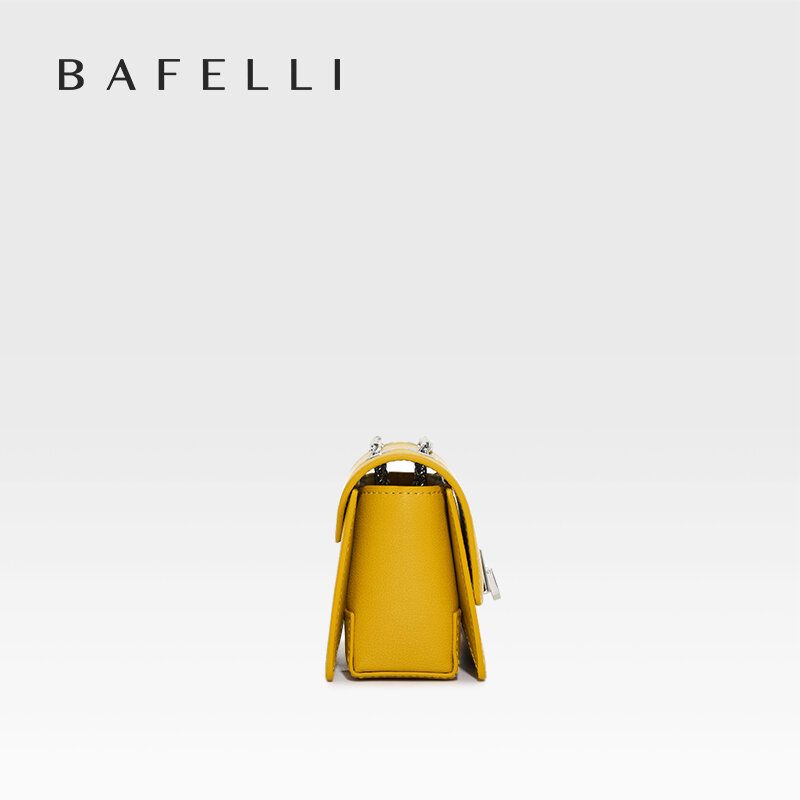 Bafelli กระเป๋าถือ2023ผู้หญิง, กระเป๋าสายโซ่คลาสสิกบ็อกซี่ใหม่กระเป๋าสะพายข้างกระเป๋าสตางค์ขนาดเล็กมีสไตล์แฟชั่นสะพายไหล่ลำลอง