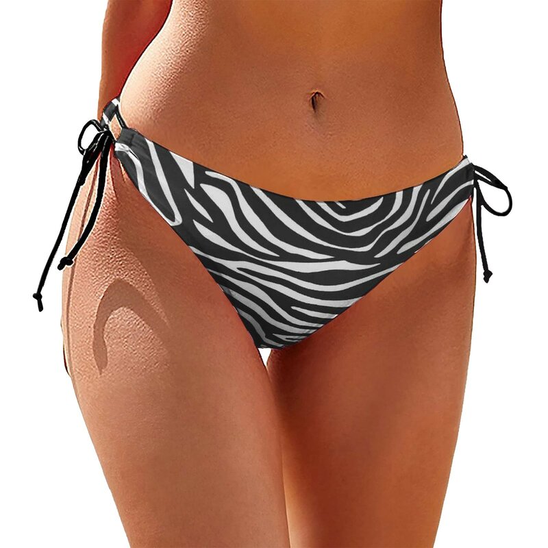 Plaża szorty damskie majtki bezszwowa bielizna Leopard lodowy jedwab dla dziewczęce Bikini dół bawełniany klin przezroczysta seksowna bielizna