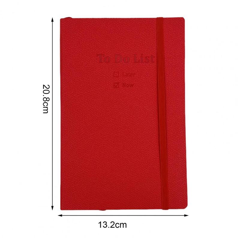 A5 To-Do Lijst Dagelijkse Planner Hardcover Elastische Band Lint Bookmark Time Management Notebook Journal Zuivel Student Benodigdheden