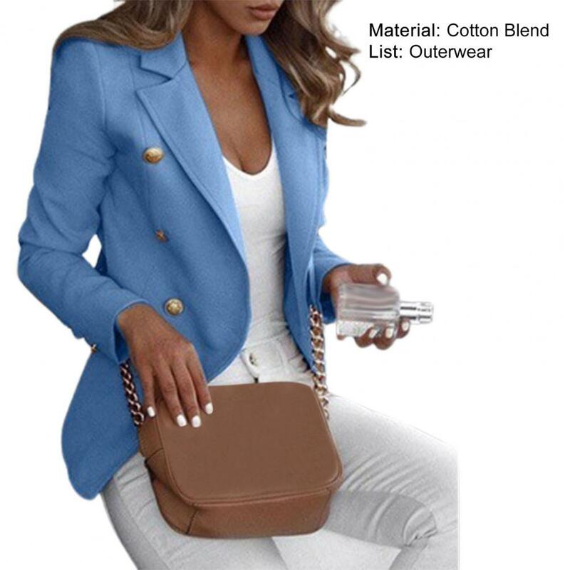 Blazer con botones para mujer, traje de trabajo, chaqueta Formal para oficina, 2024