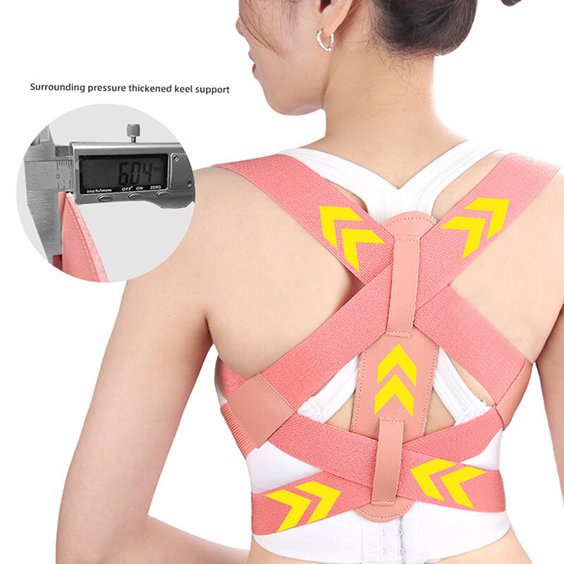 Cintura correttore posturale posteriore regolabile donna uomo prevenire lo Slouching alleviare il dolore correttore posturale