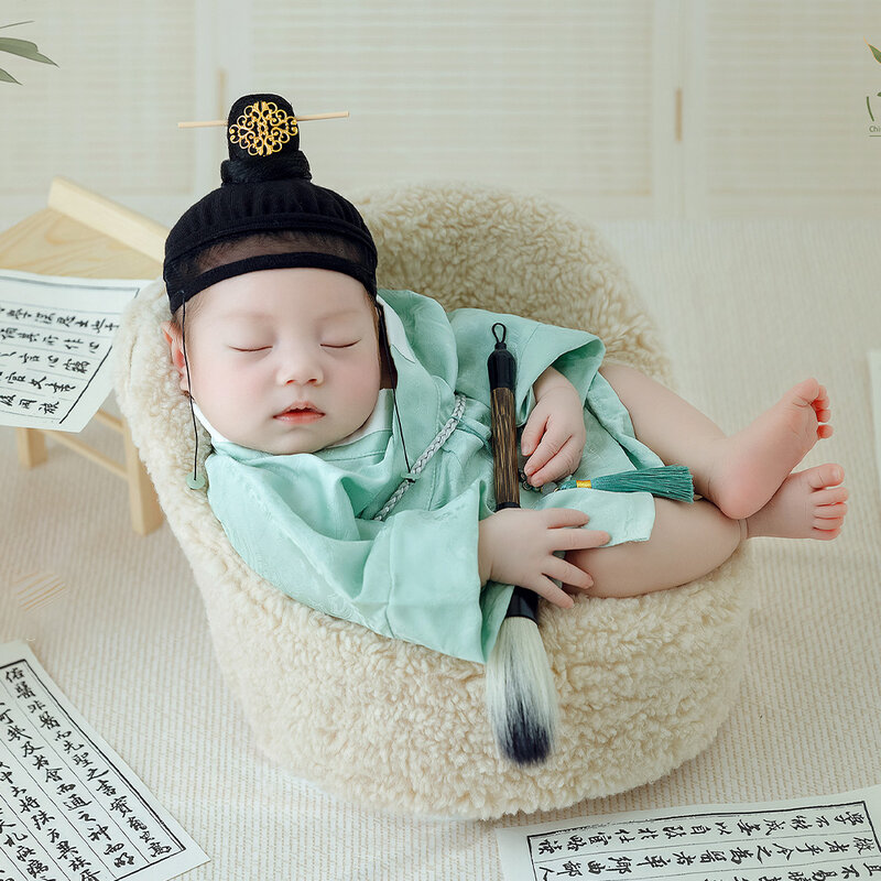 Fotografie Voor Pasgeborenen Baby Prop Poseren Sofa Mini Ronde Stoel Studio Baby Schieten Rekwisieten Hulpaccessoires Fotoshoot Idee