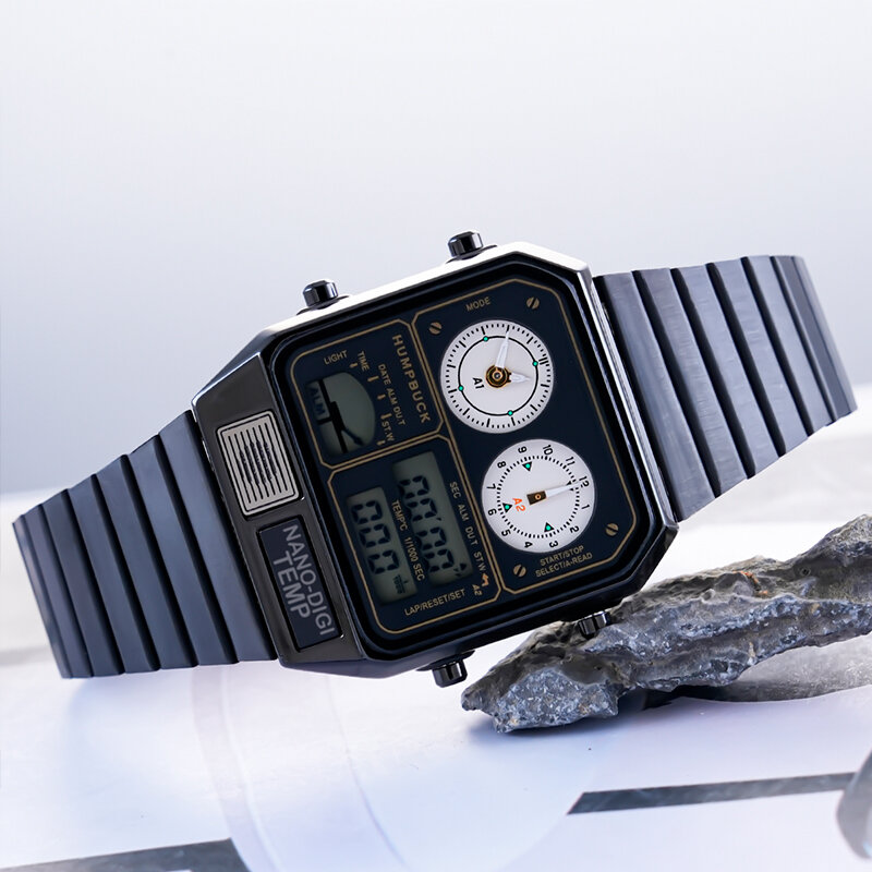 Reloj de diseño clásico de estilo temático para expresión personalizada, humpbucks