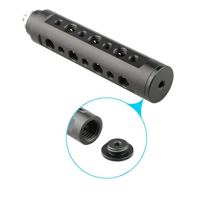Aluminum Alloy Camera Handle Grip With Threaded Head For Monitor,Video Light,Flash,Microphone,LCD Mounting