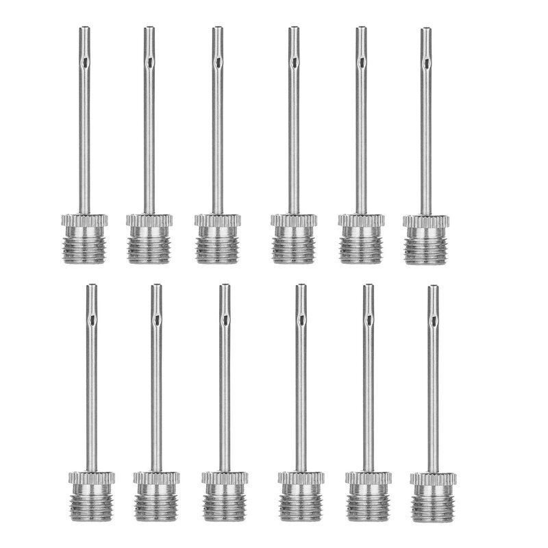 10pcs Sport Ball Inflating Pump Needle For Football Basketball Soccer Inflatable Air Valve Adaptor Stainless Steel Pump Pin