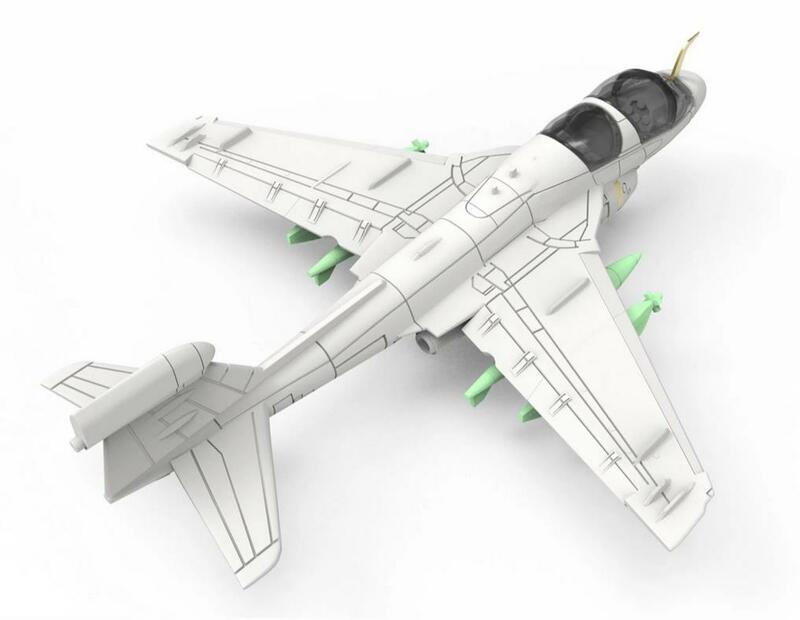 EA-6B Prowler elektronische Angreifer Modell-Kit Schneemann SG-7057 Maßstab 1/700