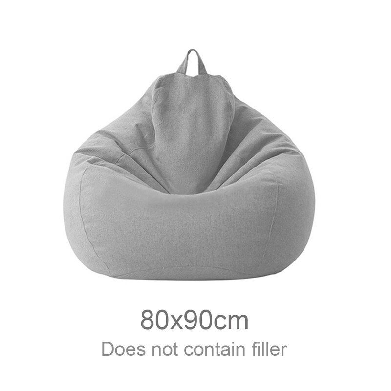 Large Soft Indoor Bean Bag Cover Easy Clean Adults Kids Living Room Lazy Lounger Home Nordic Style Without Filler Playroom