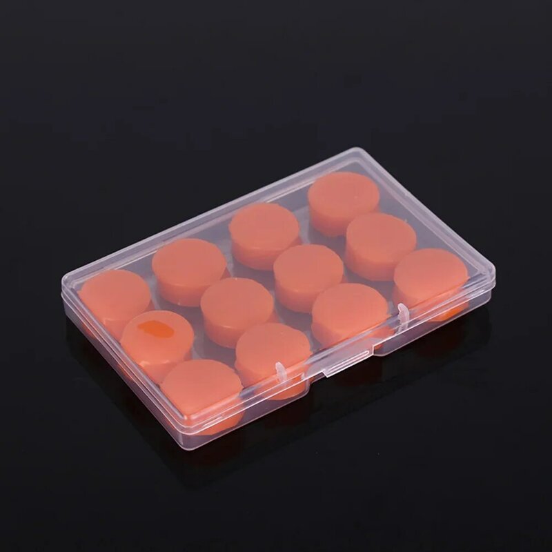 12Pcs Silicone Ear Plug Sound Insulation Ear Protection Earplugs Anti-Noise Sleeping Plugs for Travel Rest Quiet Noise Reduction