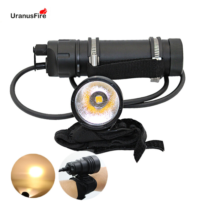 Uranusfire XHP70 XHP 70,2 LED Tauchen taschenlampe Lampe licht Laterne leistungsstarke unterwasser scuba Split Typ taschenlampe