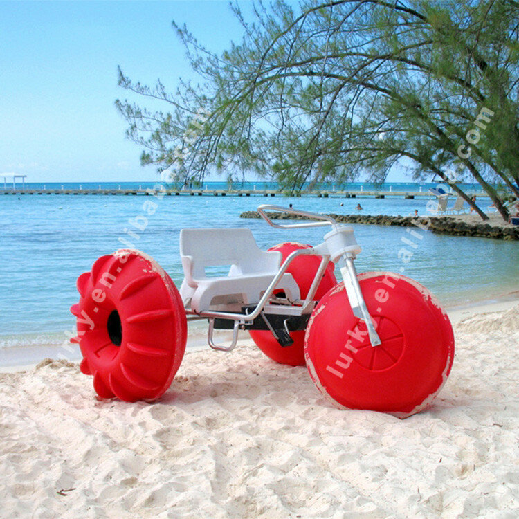 Tricycle d'eau à 3 grandes roues de haute qualité, vélo d'eau à vendre, tricycle d'eau de mer
