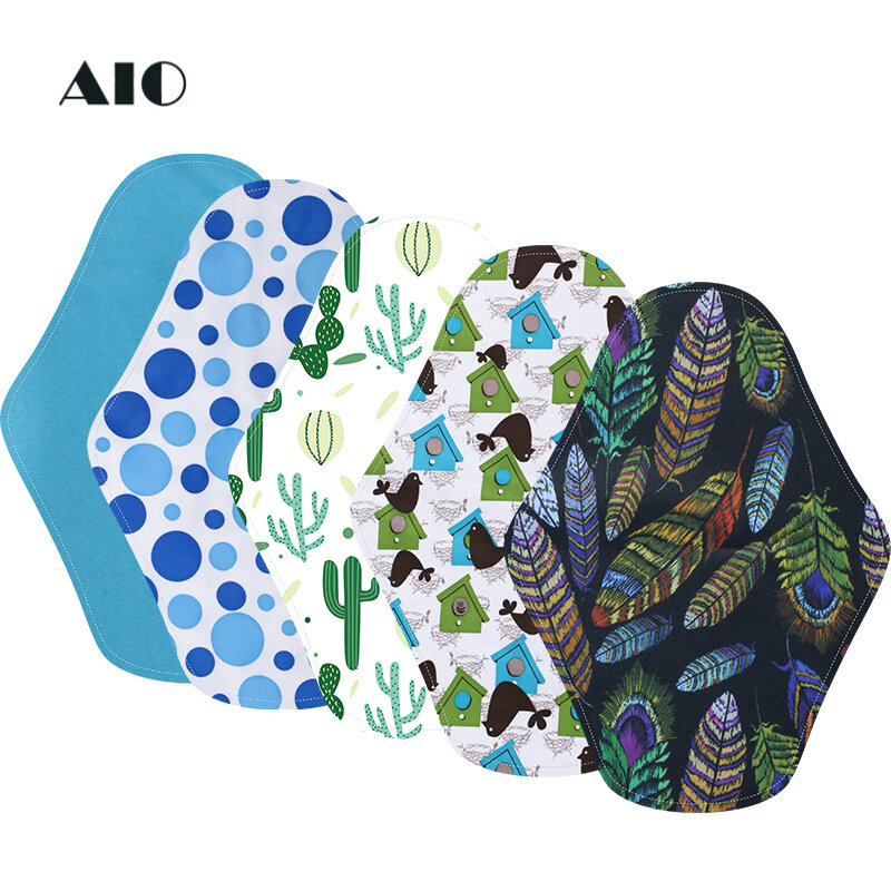 AIO 1 шт. 18x18 см, хлопчатобумажная ткань, цветная хлопчатобумажная ткань, менструальная Экологичная ткань, подушечки для кормления