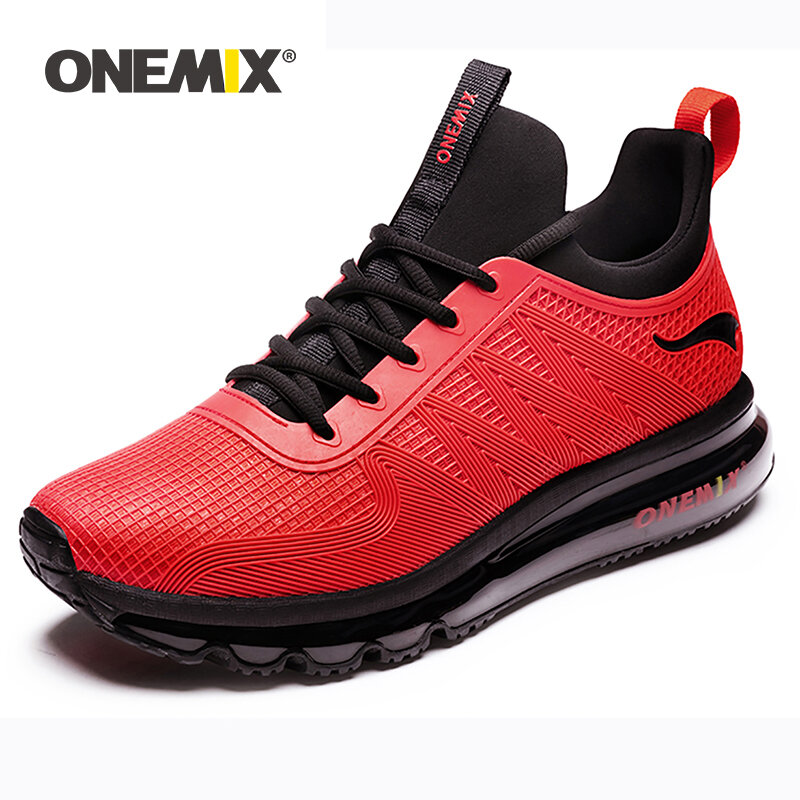 ONEMIX Sepatu Olahraga Lari Pria Sneakers Pria Ritme Musik Sepatu Travel Jogging Atletik Luar Ruangan Ukuran UE 39-47