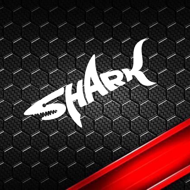 Per Shark adesivi per casco da moto Cool Visor Logo decalcomanie in vinile creativo Motocross Tank Body DIY Splash Mudguard Decoration