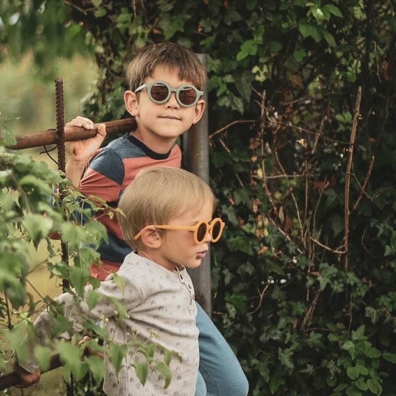 Nieuwe Kinderzonnebril Retro Effen Kleur Ultraviolet-Proof Ronde Gemaksbrillen Voor Kinderen Dropshipping