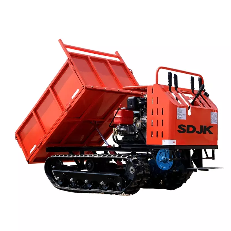 mini transporter self loading mini dumper 1 ton 2 ton Tracked mini dumper truck wirh ISO/EPA