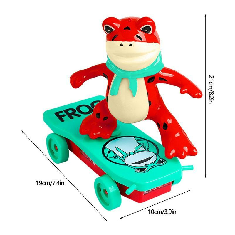 Patinete de juguete para acrobacias, Robot de Skateboard con batería, bicicleta de equilibrio de dibujos animados, juguete educativo interactivo