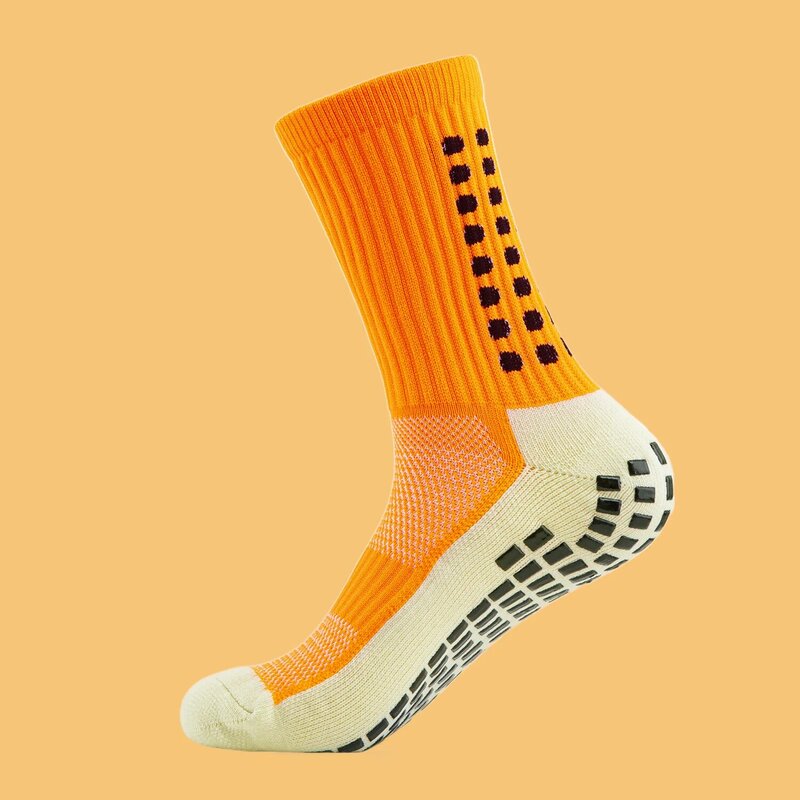 3/5 Pairs 2024 Fashion High Quality Anti-Slip Soccer Socks For Women Men Outdoor Sport Grip Football Yoga High Tube Socks