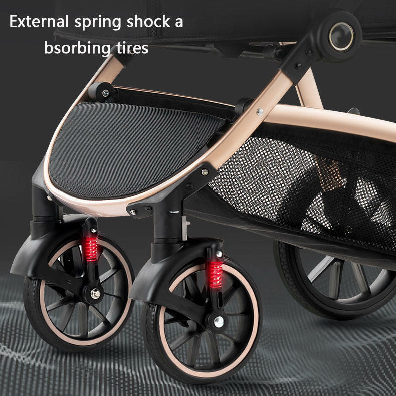 Detachable Pet Baby Stroller for Dog and Cat Foldable 2 in 1 Pet Cart