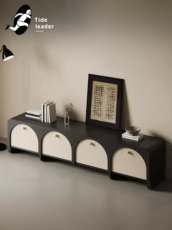 Cool Style Retro Creative New TV Cabinet Living Room Home Cream Style Curio Cabinet