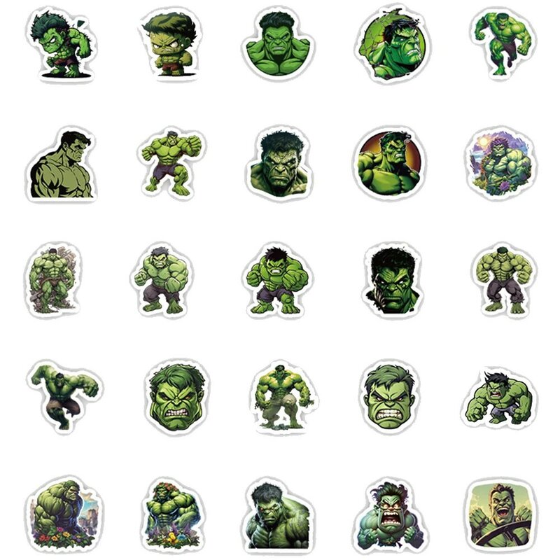 10/30/50 stücke Disney Wunder Superheld Hulk Anime Aufkleber Cartoon Aufkleber Laptop Motorrad Telefon Koffer wasserdicht Aufkleber Spielzeug