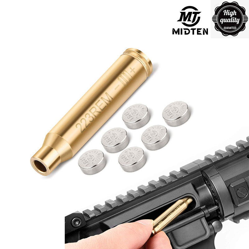 MidTen 보어사이트 223 레드 도트 레이저 보어사이트, 권총 소총 샷건 스코프 사냥용 전술, 6 배터리 포함, 5.56mm