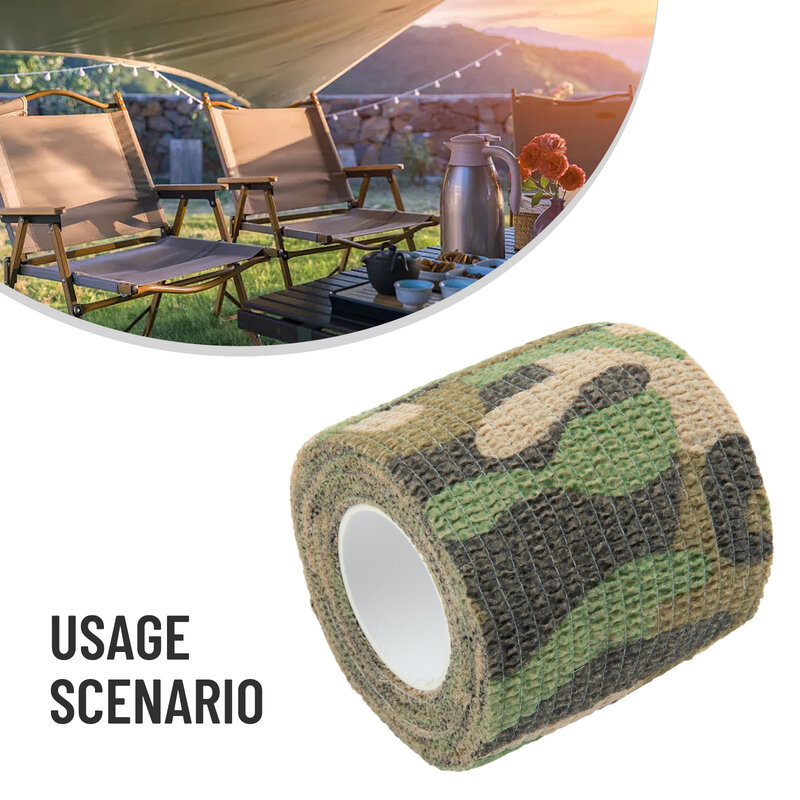 Camo Vorm Herbruikbare Zelfklevende Camo Jacht Geweer Stof Tape Waterdichte Wrap Outdoor Camping Hulpgereedschap