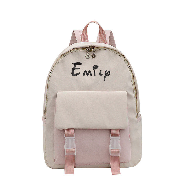 Custom Canvas Breathable Wear-Resistant Embroidery Backpack for Adult/Children/Boy/Girl Logo Customization Schoolbag Wholesale