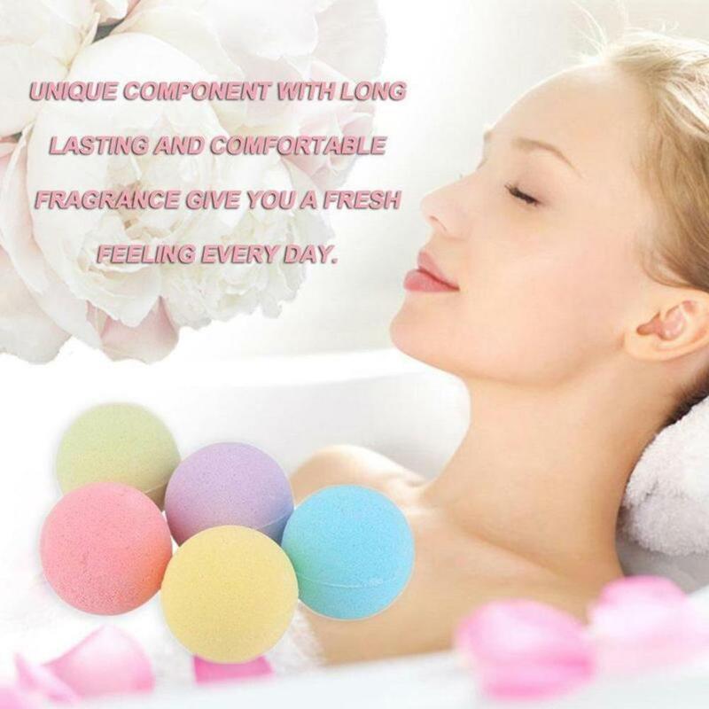 High Quality Bath Bubble Salt Balls Handmade Stress Skin Purely Bathing Relief Natural Clean Tub Bath Body Spa Moisturizing Skin