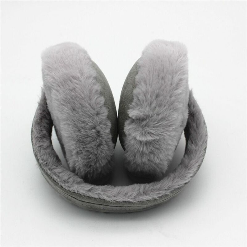 Fashion Outdoor Women Men Ear Warmer Fluffy Ear-Muffs Foldable Earflaps Soft Plush Earmuffs Winter Warm
