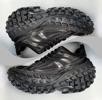 2024 Дизайнерские мужские защитные кроссовки с толстой подошвой для защиты от Парижа, ходьбы, старых пап, дышащие повседневные кроссовки с шинами
