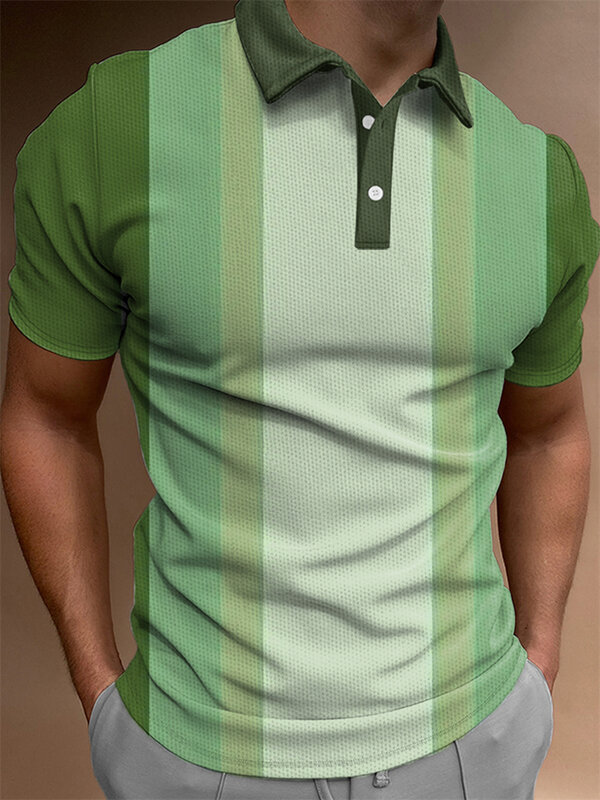 Футболка-поло мужская с забавным узором, модная крутая рубашка с 3D принтом, трендовые уличные Топы в стиле хип-хоп, блузка с коротким рукавом с лацканами, одежда