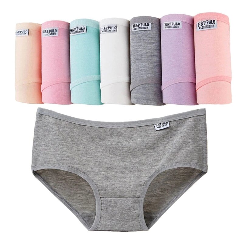 3pc/Lot Random Color High-Quality Women's Underwear Pure Cotton Women Briefs