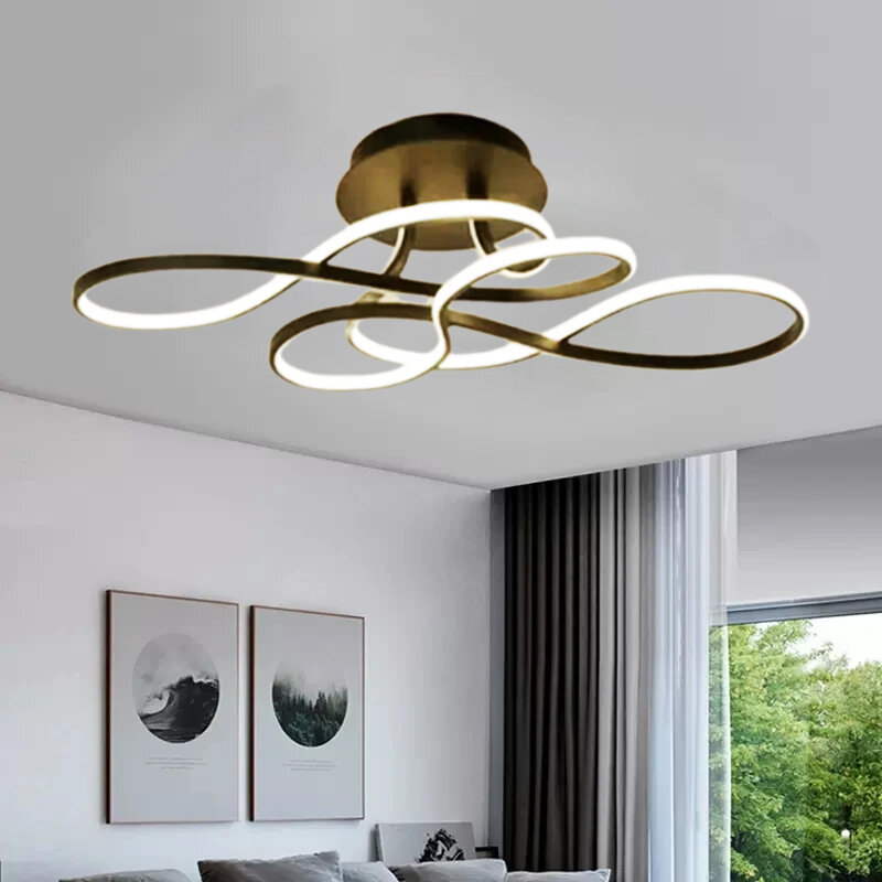 Lámpara de techo LED moderna para sala de Estar, comedor, dormitorio, pasillo, balcón, decoración del hogar, accesorio de iluminación interior brillante