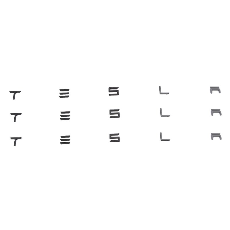Logotipo de TESLA Stikers para Modelo 3 Y S X Tesla, logotipo de maletero trasero personalizado, emblema de estilo 3D, pasta negra mate, accesorios para automóviles, herramientas para automóviles