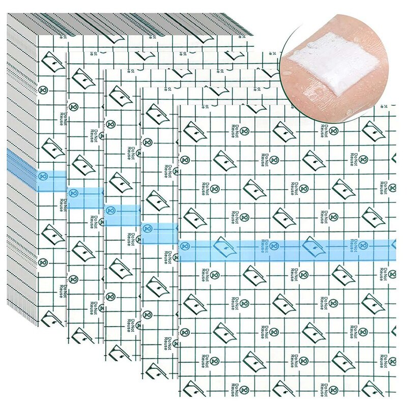 50 Stuks Douche Waterdichte Patch Wegwerp Transparante Stretch Bandage Schild Cover Voor Tatoeages Zwemmen Douchen